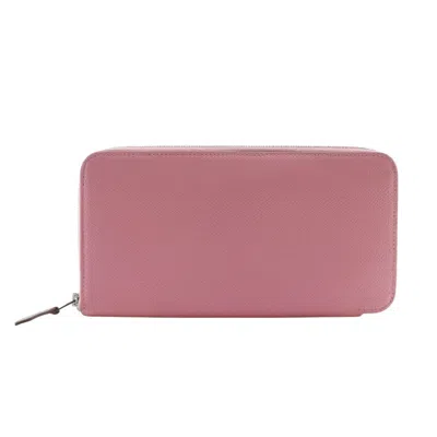 Pre-owned Hermes Silk'in Pink Rose Confetti Epsom Leather Long Wallet (bi-fold) ()