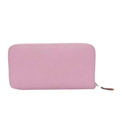 Pre-owned Hermes Hermès Silk'in Purple Leather Wallet  ()
