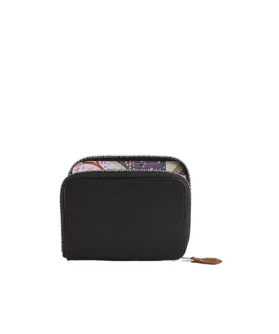 Hermes Silk'in Wallet In Noir / Cassis / Vert Fizz
