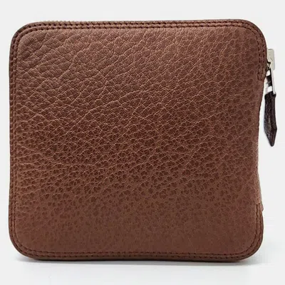 Pre-owned Hermes Silky Pop Handbag In Brown