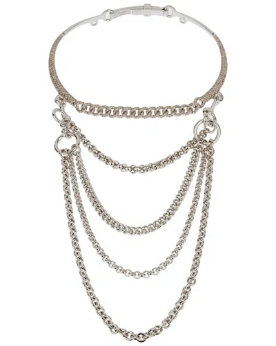 Pre-owned Hermes Hermès Silver 10.88 Ct. Tw. Diamond Choker Necklace (authentic Pre-loved)
