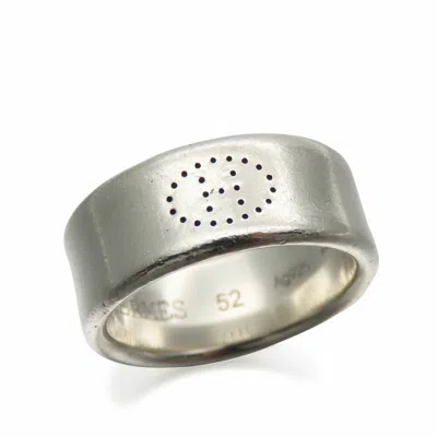 Pre-owned Hermes Silver 925 Band Ring ()