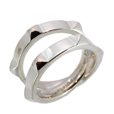 Pre-owned Hermes Silver 925 Band Ring ()