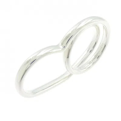 Pre-owned Hermes Silver 925 Band Ring ()