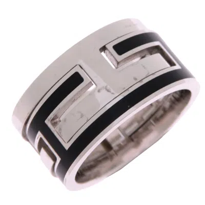 Pre-owned Hermes Silver 925 Band Ring ()