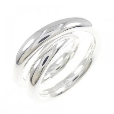 Pre-owned Hermes Silver 925 Band Ring ()