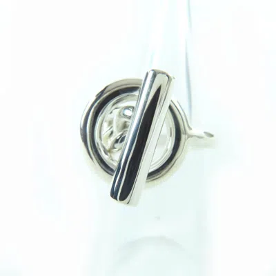 Pre-owned Hermes Silver 925 Band Ring ()