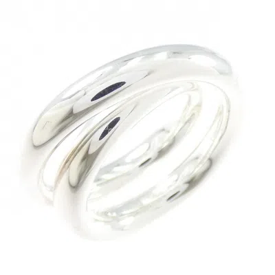 Pre-owned Hermes Silver 925 Band Ring ()