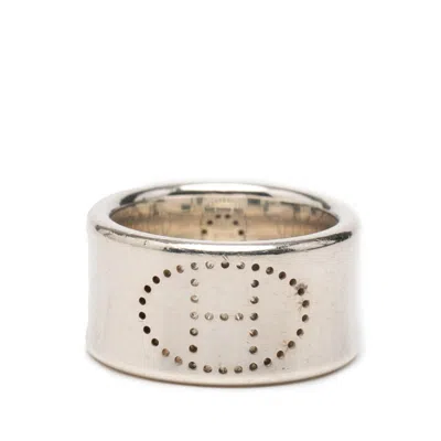 Pre-owned Hermes Silver 925 Band Ring ()