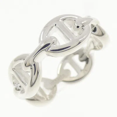 Pre-owned Hermes Silver 925 Band Ring ()