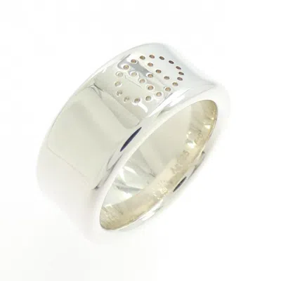 Pre-owned Hermes Silver 925 Band Ring ()