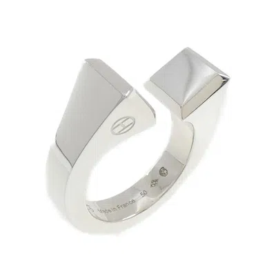 Pre-owned Hermes Silver 925 Band Ring ()