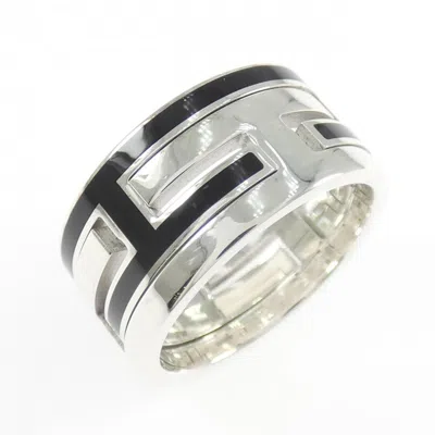 Pre-owned Hermes Silver 925 Band Ring ()