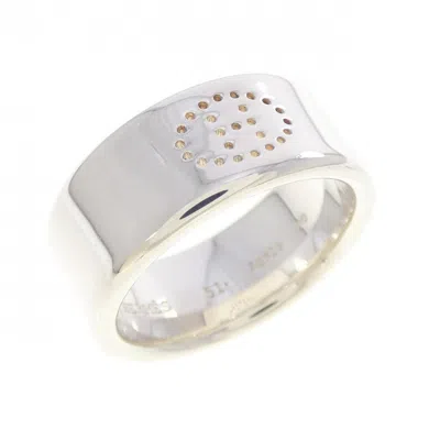 Pre-owned Hermes Silver 925 Band Ring ()