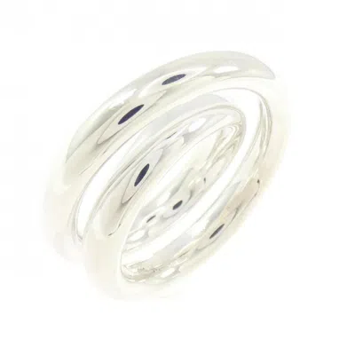 Pre-owned Hermes Silver 925 Band Ring ()
