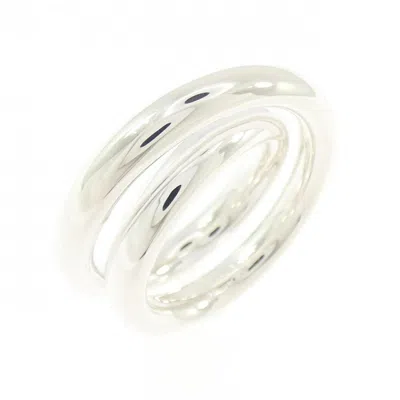 Pre-owned Hermes Silver 925 Band Ring ()