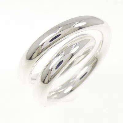 Pre-owned Hermes Silver 925 Band Ring ()