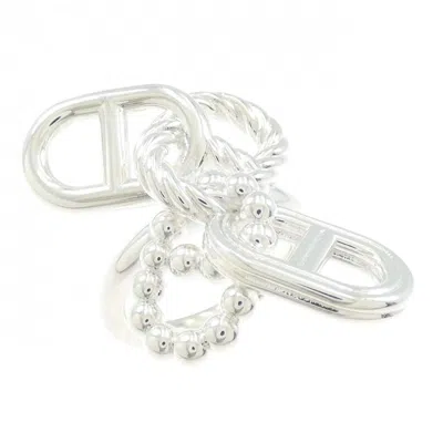Pre-owned Hermes Silver 925 Band Ring ()