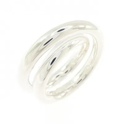 Pre-owned Hermes Silver 925 Band Ring ()