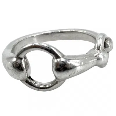 Pre-owned Hermes Silver 925 Band Ring ()