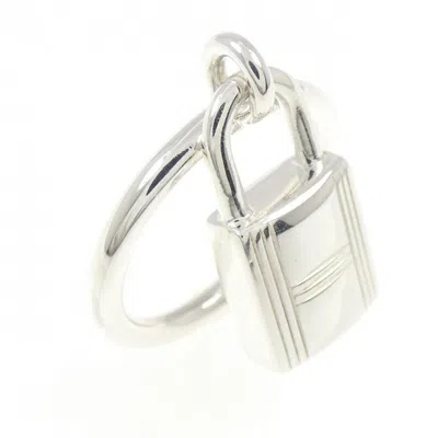 Pre-owned Hermes Silver 925 Band Ring ()