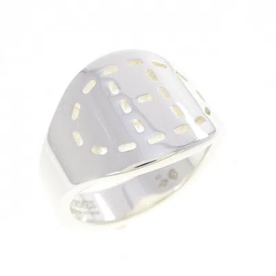 Pre-owned Hermes Silver 925 Band Ring ()