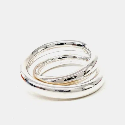 Pre-owned Hermes Hermès Silver 925 Vertige Ring Ring Size Eu 53 In Multicolor