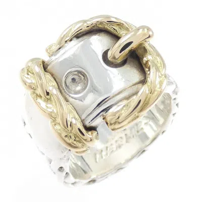 Pre-owned Hermes Silver Band Ring ()