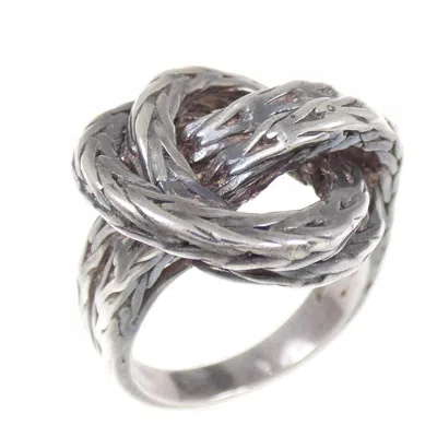 Pre-owned Hermes Silver Band Ring ()