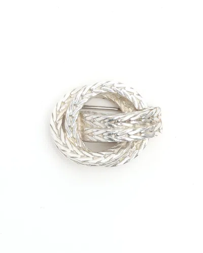 Pre-owned Hermes Hermès Silver Brooch