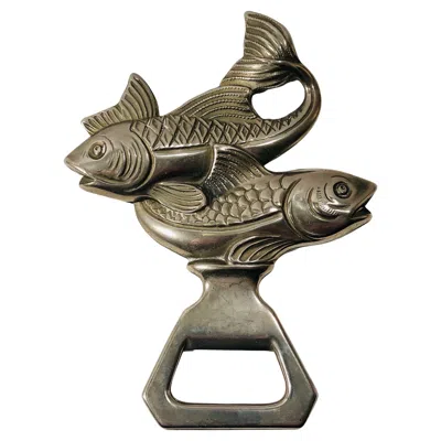 Pre-owned Hermes Silver Plated Pisces Astrological Bottle Opener France 1970