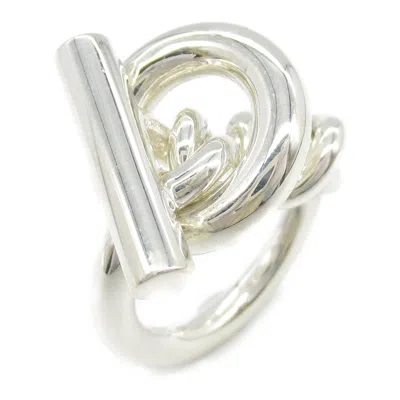 Pre-owned Hermes Silver Silver 925 Band Ring ()