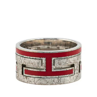 Pre-owned Hermes Silver Silver 925 Band Ring ()