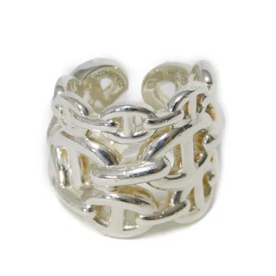 Pre-owned Hermes Silver Silver 925 Band Ring ()
