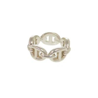 Pre-owned Hermes Silver Silver 925 Band Ring ()
