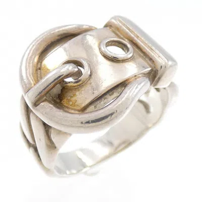 Pre-owned Hermes Silver Silver 925 Band Ring ()