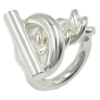 Pre-owned Hermes Silver Silver 925 Band Ring ()