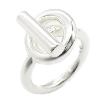 Pre-owned Hermes Silver Silver 925 Band Ring ()