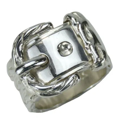 Pre-owned Hermes Silver Silver 925 Band Ring ()
