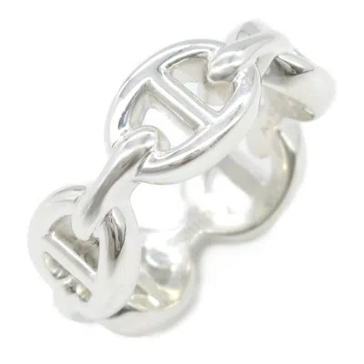Pre-owned Hermes Silver Silver 925 Band Ring ()
