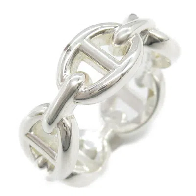 Pre-owned Hermes Silver Silver 925 Band Ring ()