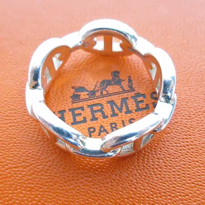 Pre-owned Hermes Silver Silver 925 Band Ring ()