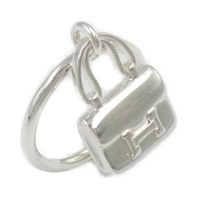 Pre-owned Hermes Silver Silver 925 Band Ring ()