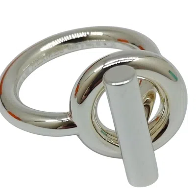 Pre-owned Hermes Silver Silver 925 Band Ring ()
