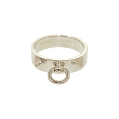 Pre-owned Hermes Silver Silver 925 Band Ring ()
