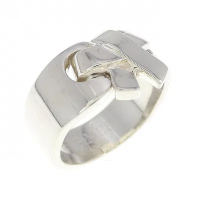 Pre-owned Hermes Silver Silver 925 Band Ring ()
