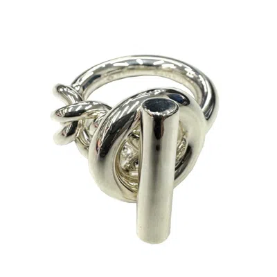 Pre-owned Hermes Silver Silver 925 Band Ring ()