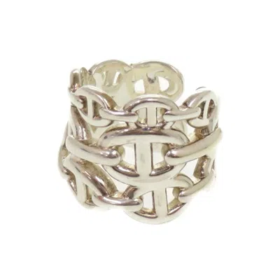 Pre-owned Hermes Silver Silver 925 Band Ring ()