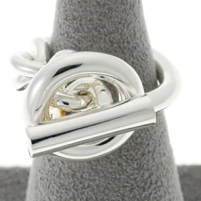 Pre-owned Hermes Silver Silver 925 Band Ring ()