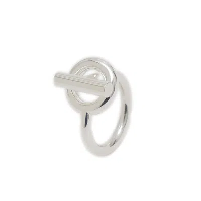 Pre-owned Hermes Silver Silver 925 Band Ring ()